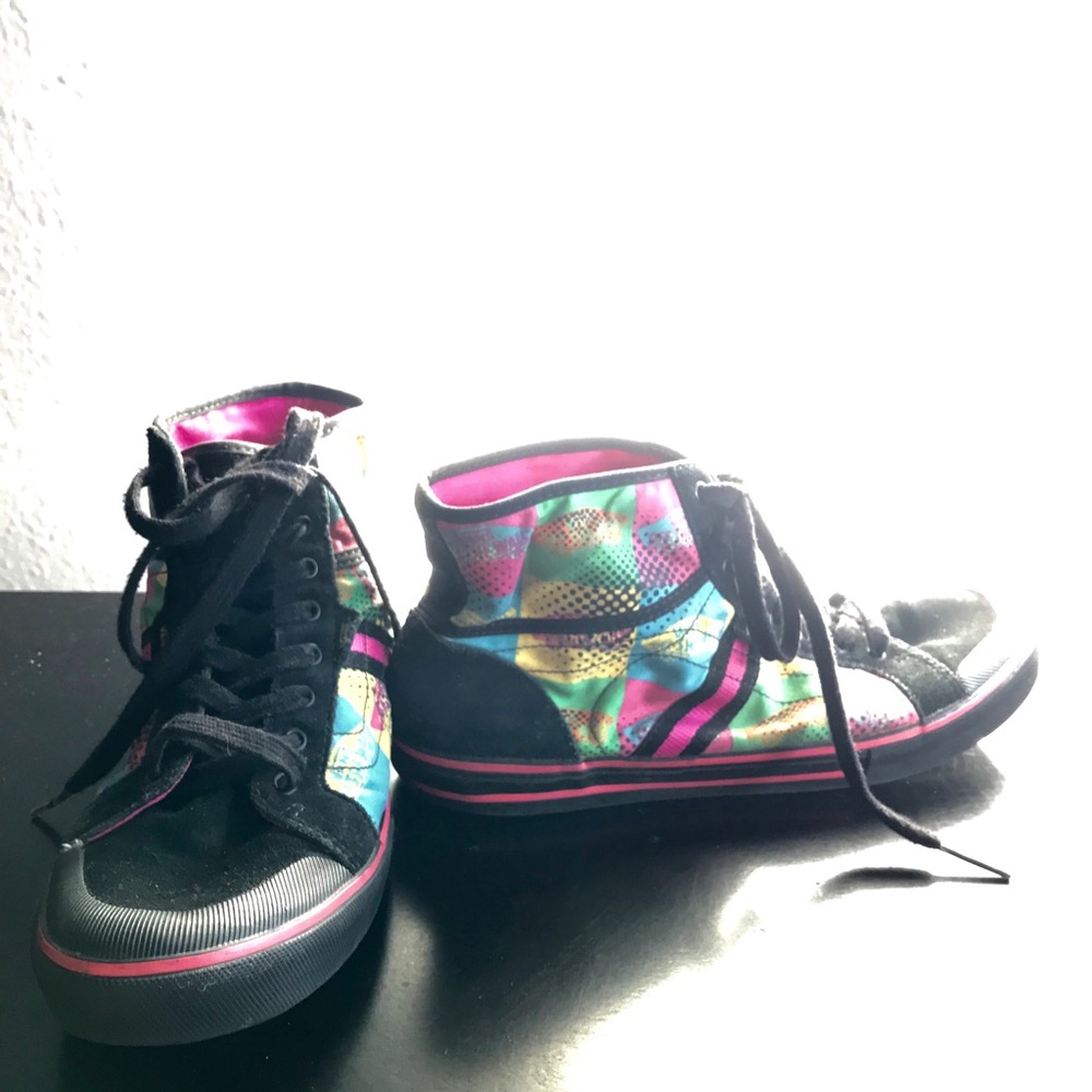 Vans Retro Multi Colored Hi Top Casual Sneakers